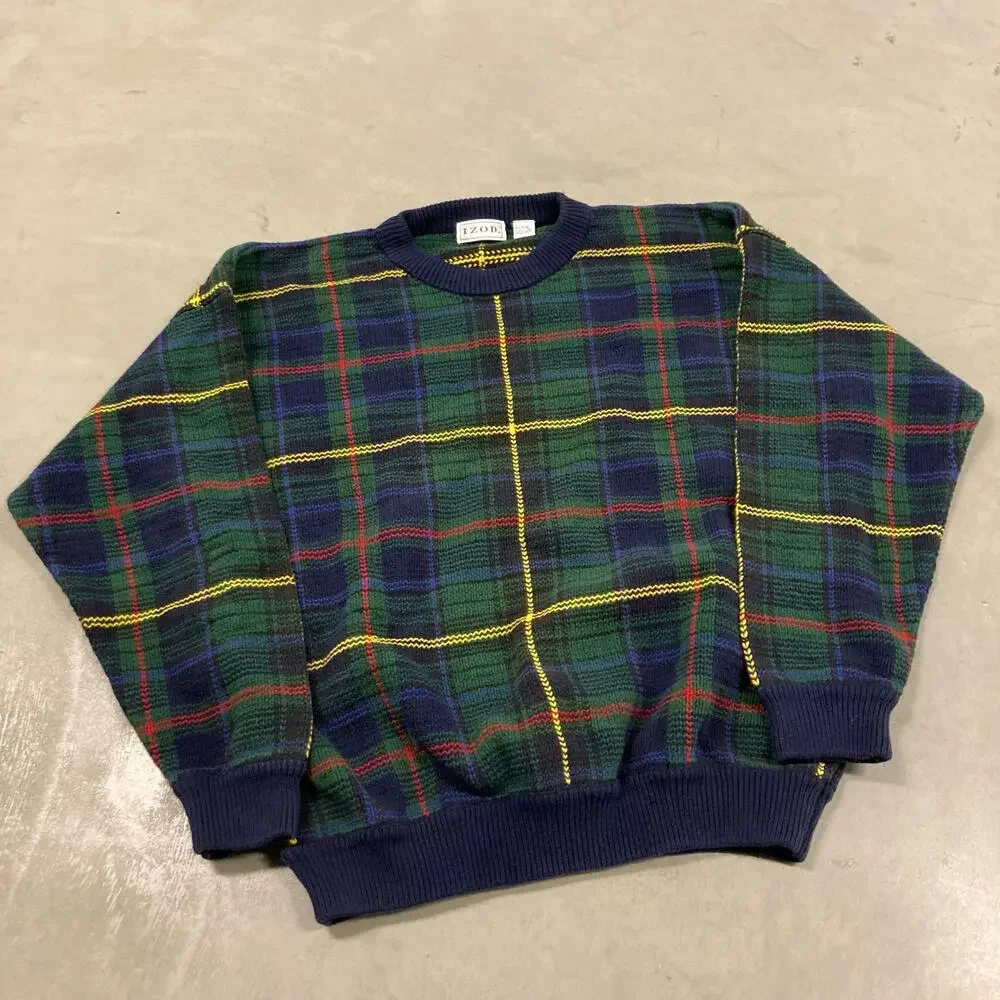 vintage Izod patterned sweater